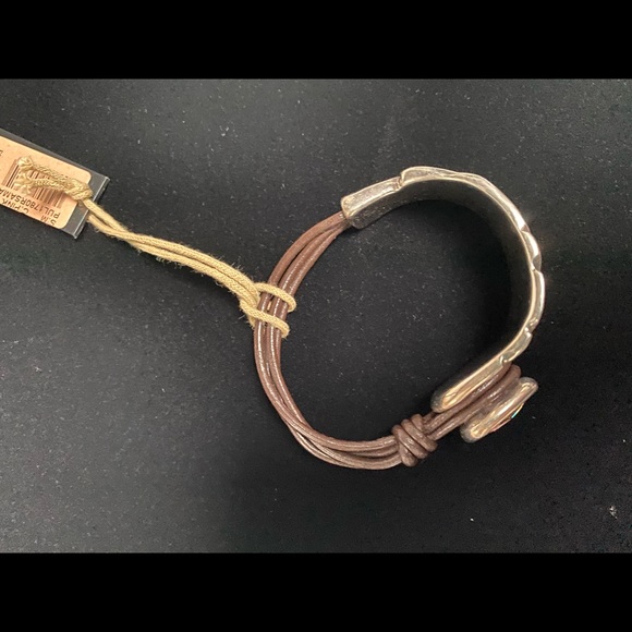 Sale 💥Mad about Love Unode50 Brown Leather Purple Swarovski Bracelet - Picture 6 of 7